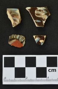 Early 19th-century multi-chambered slip ware found at the Adam Shafer site.