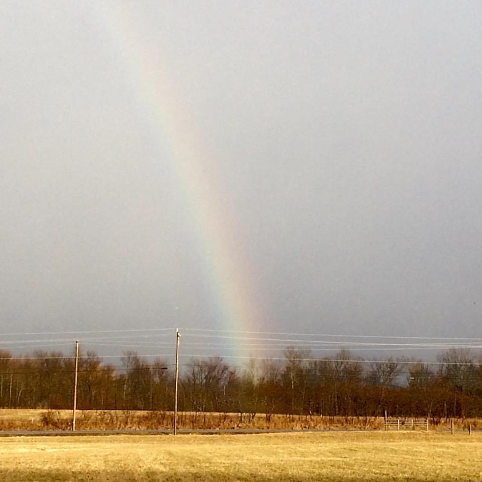  The crew was gifted with a nice view of a rainbow on a warm, wet day in the Town of Ballston, January, 2017. &nbsp;Moments like these make the outdoor work much more enjoyable! 