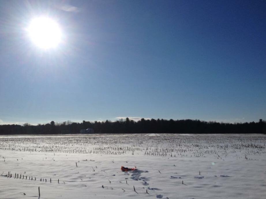  Snowy fields won't stop a Phase 1 archaeological survey in Saratoga Springs. 