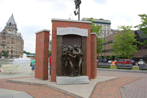 The Jerry Rescue monument, Clinton Square, Syracuse, New York