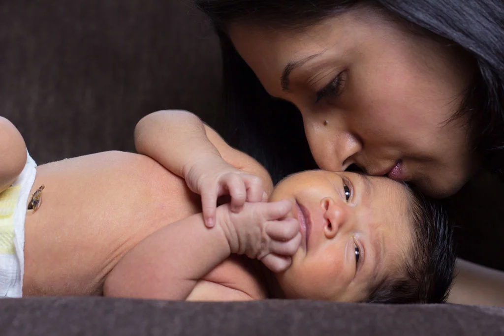 Babe and momma