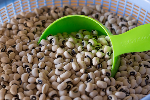 Black-eyed peas for an African summer salad recipe