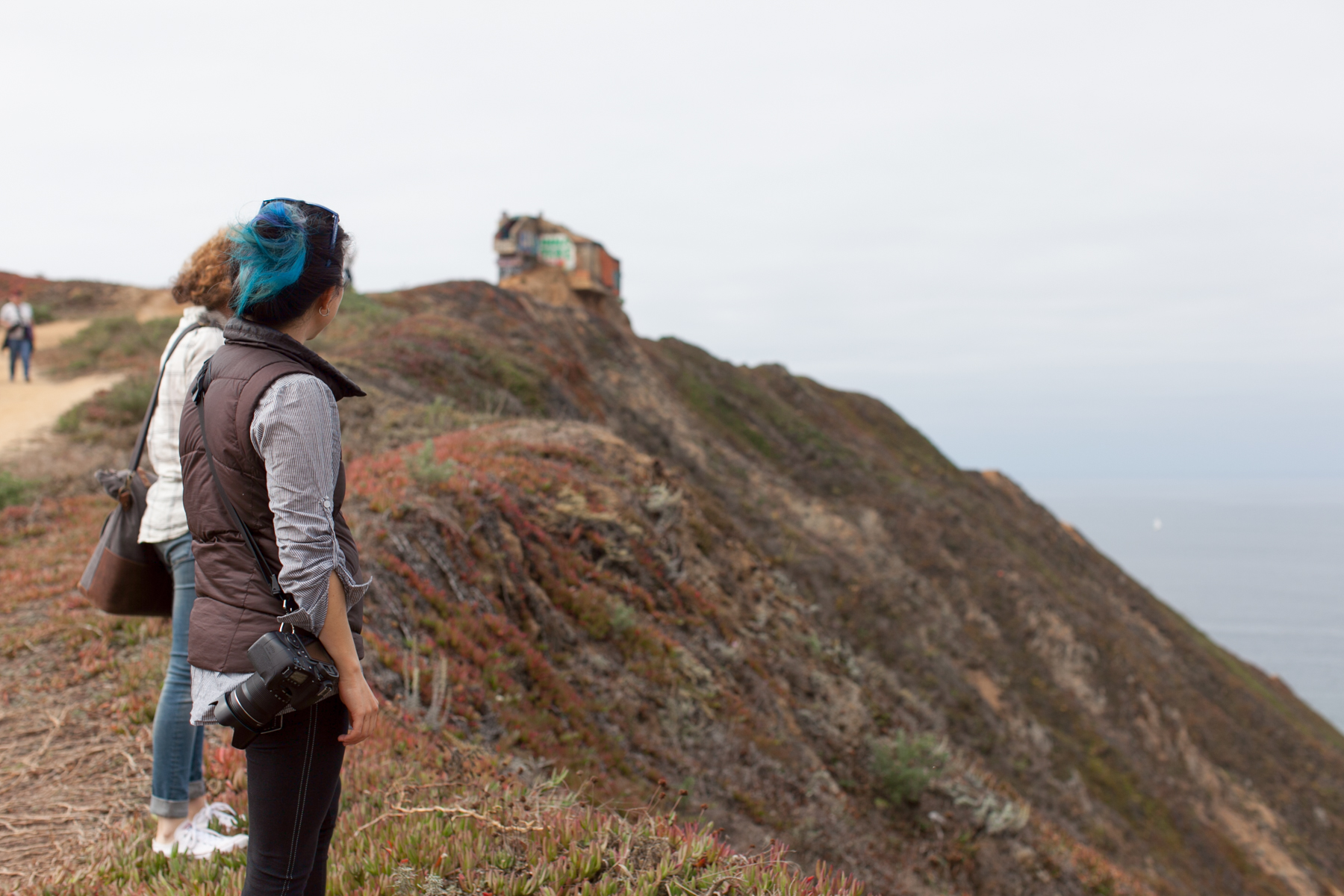 Heading down PCH 1, we stopped at the remnants of the Devil’s Slide military bunker and explored the “ruin porn.” (The benefit of traveling with other photographers? I'm not the only one documenting our trip and I get to be the subject of some nice photos for a change!) Photo credit: Alex Lexson. Follow her on Instagram: @alexlexson