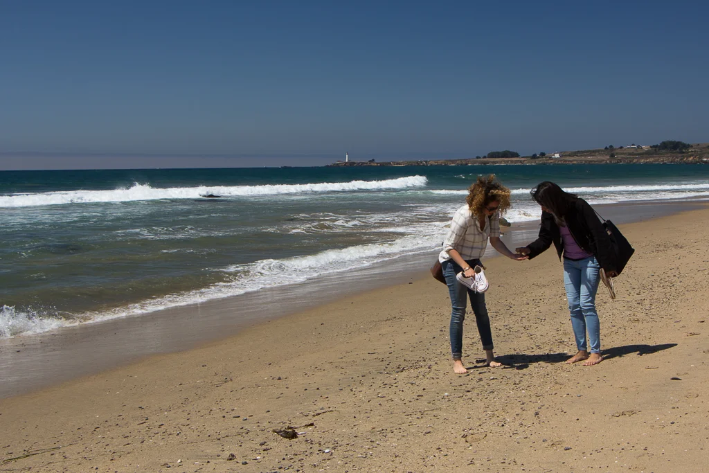 Collecting shells and stones, creating and sharing experiences together. 