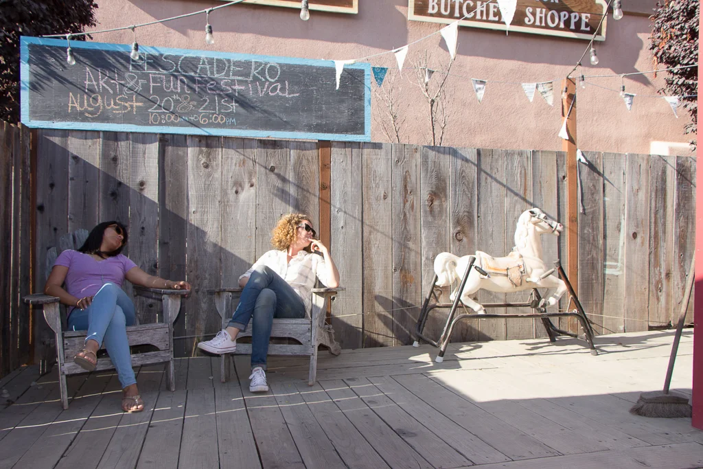 Armchair exploring the town of Pescadero
