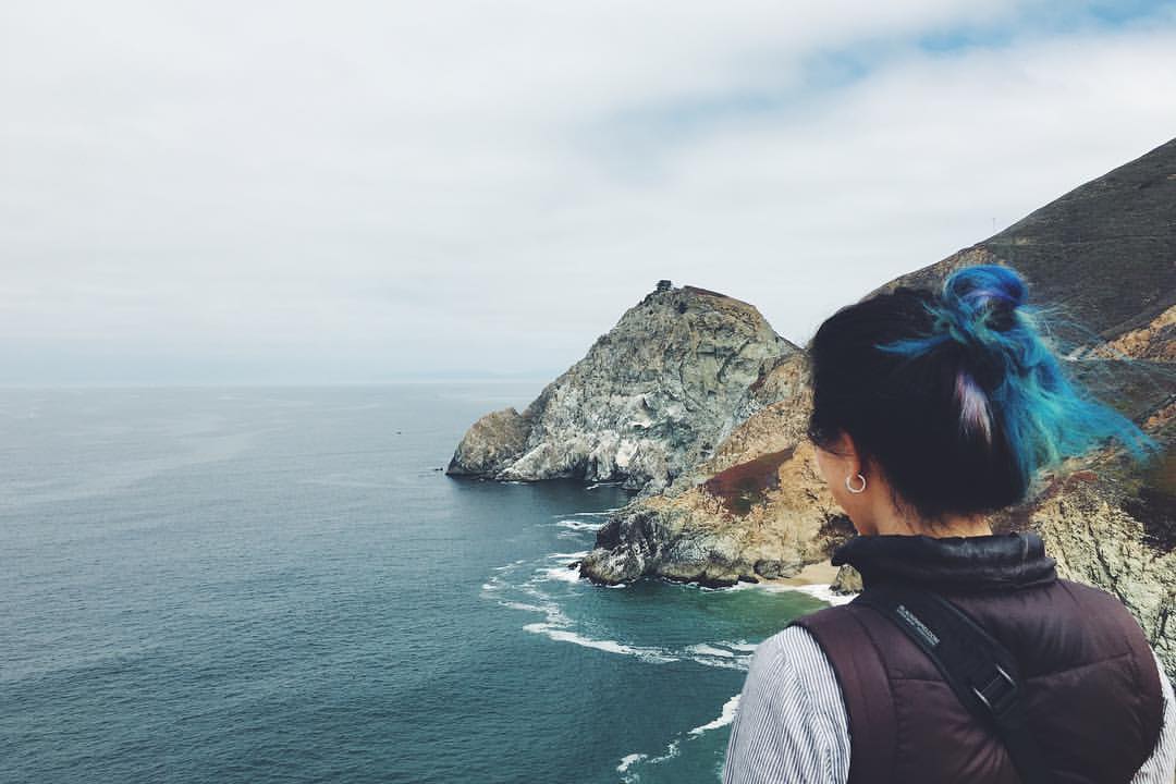 Pondering the expanse of ocean. A long way down and out. Photo credit: Kaitlyn Miller. Follow her on Instagram: @kaitnicole