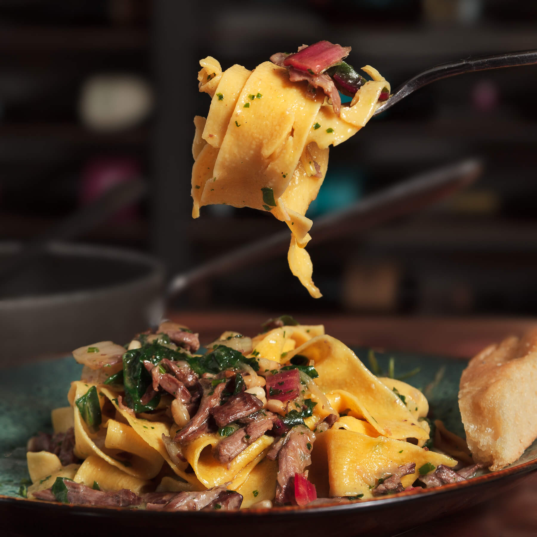 Papperdelle with squab