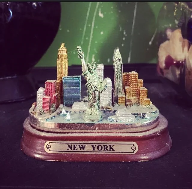My New York figurine, still sitting in my room above my bed