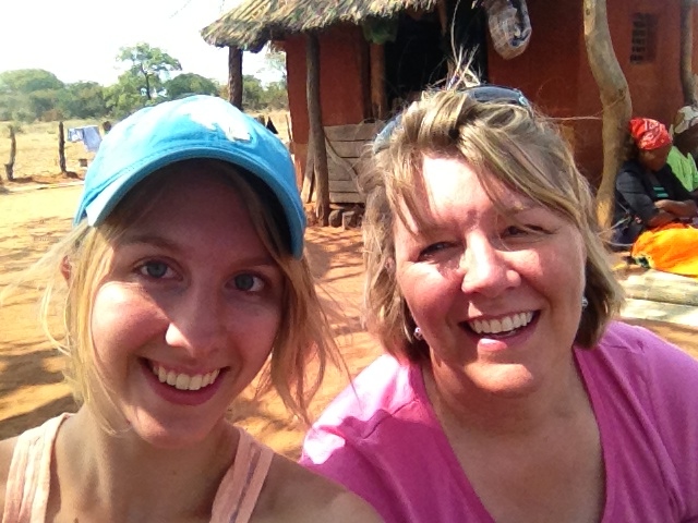 Chloe (left) pictured with her mother, Julie Mettenburg, in Zimbabwe, training to become Savory Hub Leaders.