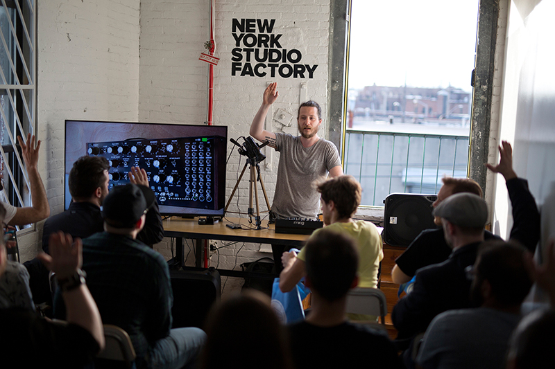 Interactive Moog Workshop at NYSF, April 28, 2017 // Photo: Adam Bezer