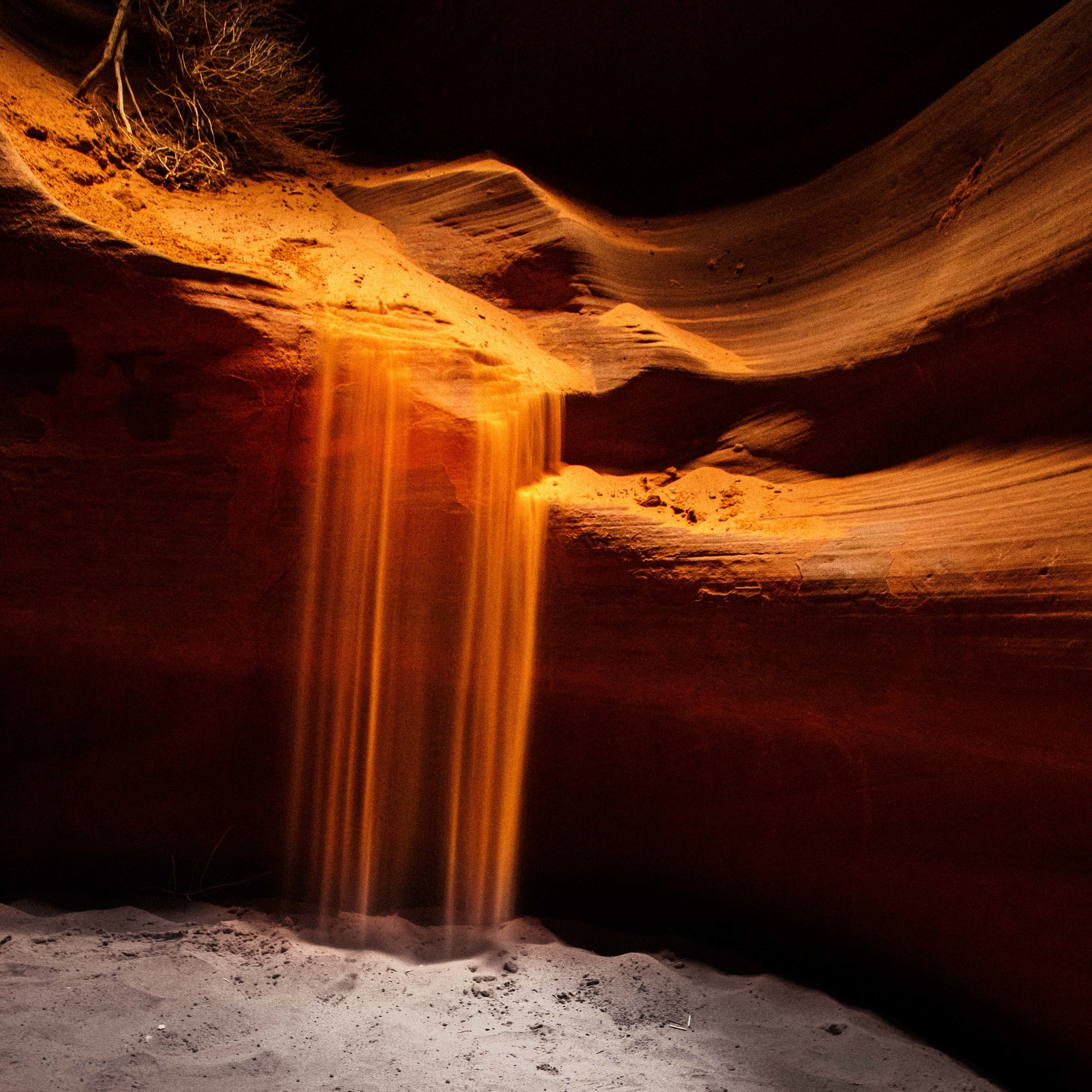 Sand Fall in Antelope Canyon