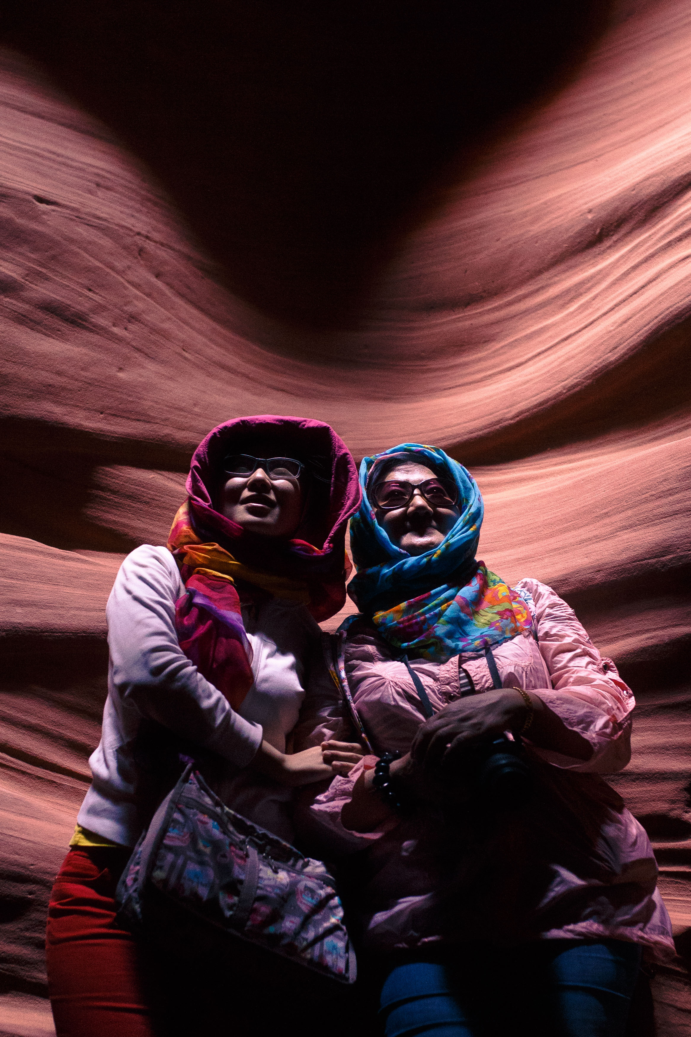 Two Ladies in Antelope Canyon