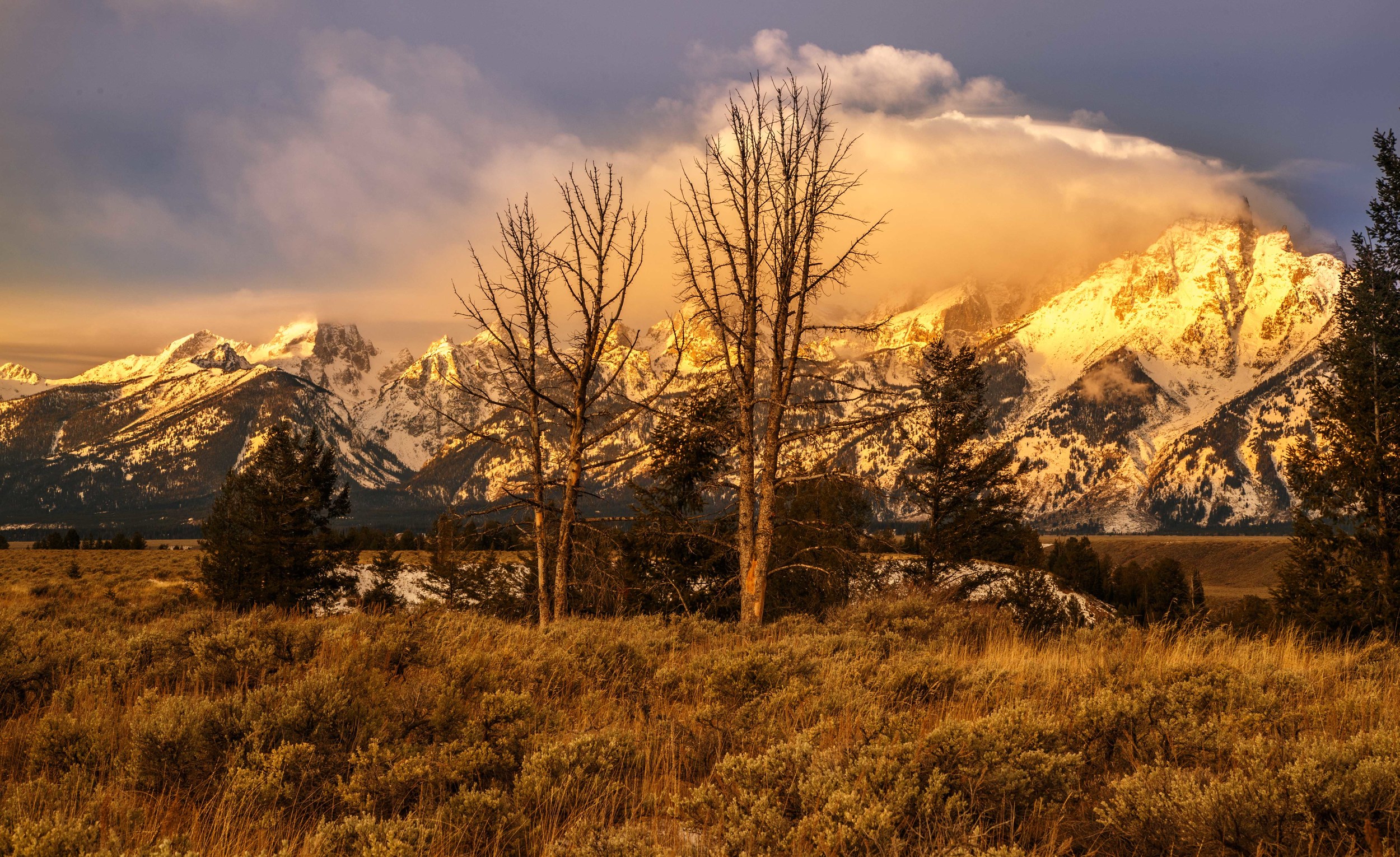 Sunrise over the Grand Tetons