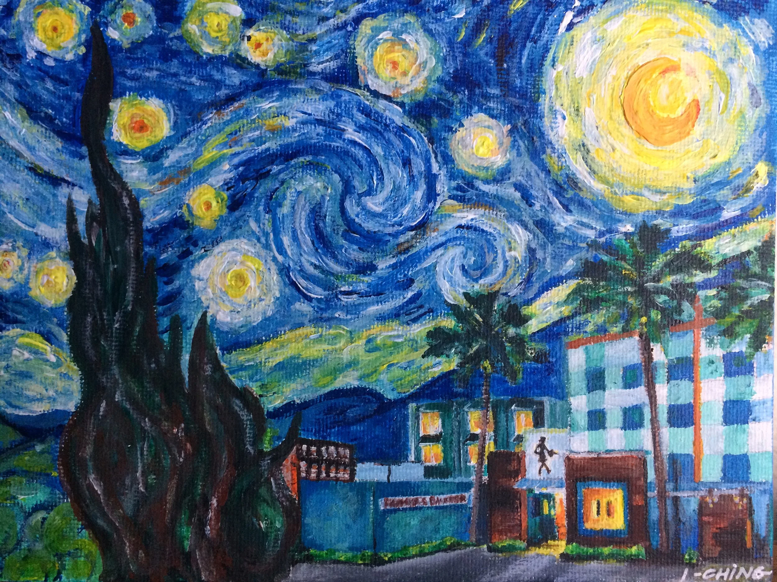 Farmer's Daughter Hotel Under A Starry Night