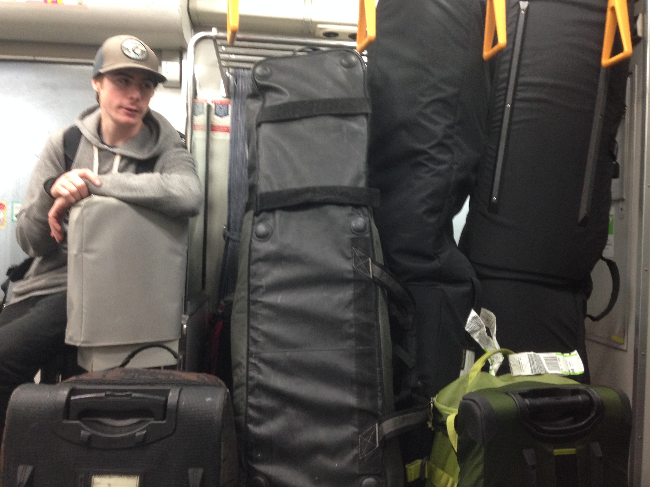bags on a train