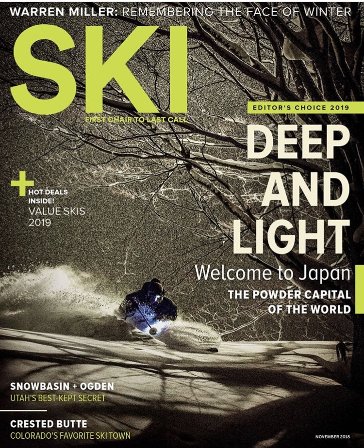 Jake Cohn on the Nov. 2018 SKI mag cover