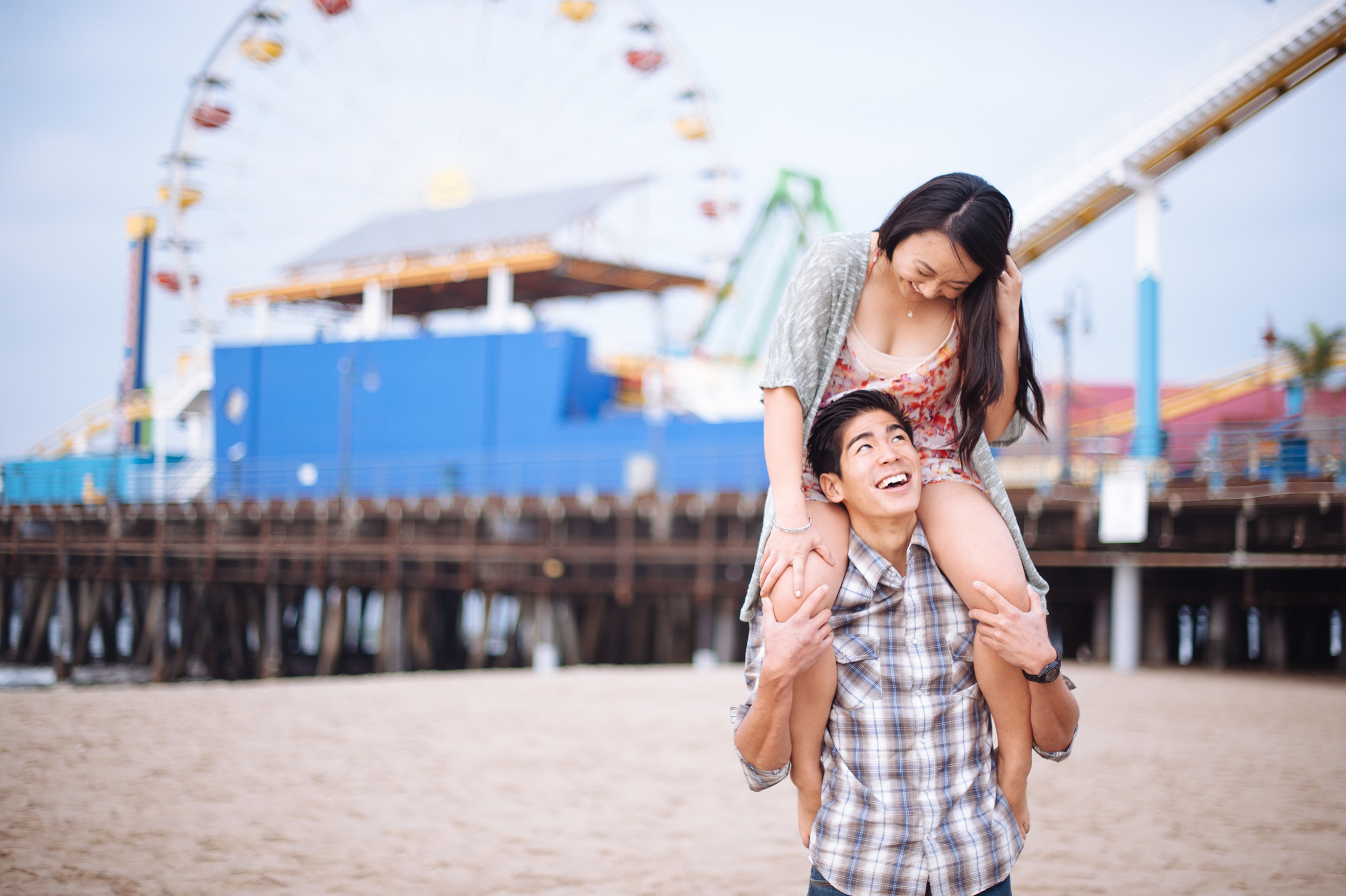 Santa Monica Engagement Photography