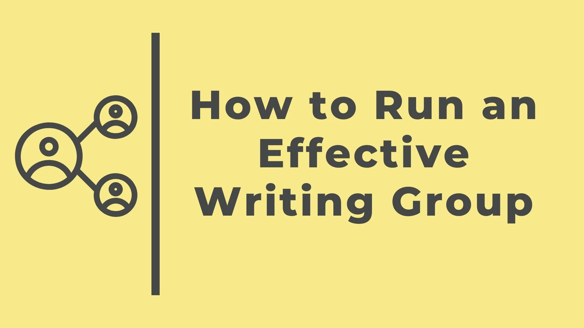 How to Run an Effective Writing Group — Manuscript Works