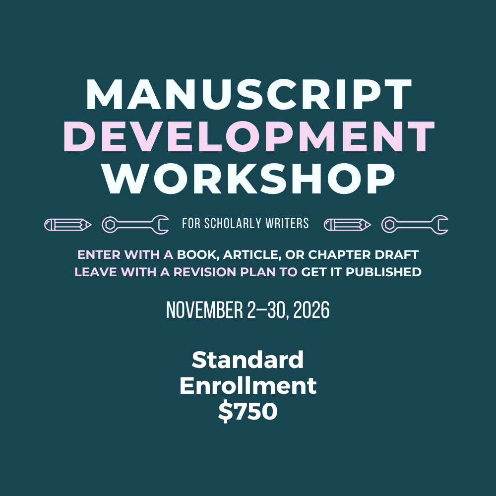 Manuscript Development Workshop for Scholarly Writers - November 2026 - Standard