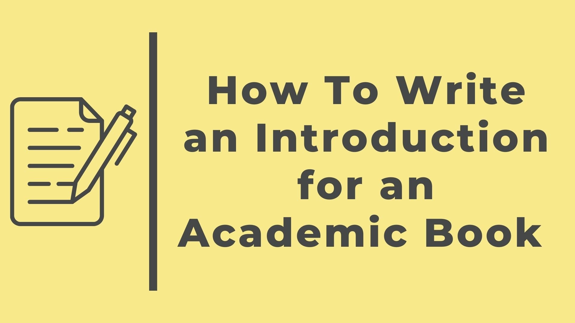 how to write an introduction for a book essay