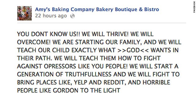 Remember the explosion of Amy's Baking Company?