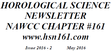 Lego Clock Article Published in Horological Science Newsletter