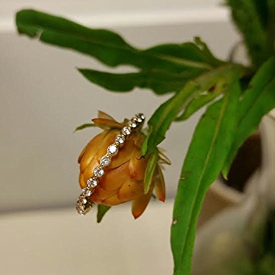 Yellow Gold & Diamond Eternity Band