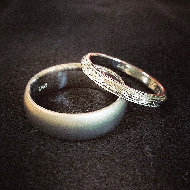 Custom Wedding Bands and Hand Engraving