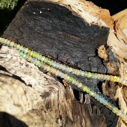 Ethiopian Opal Beaded Necklace