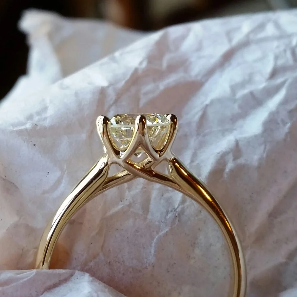 Yellow Gold Solitaire