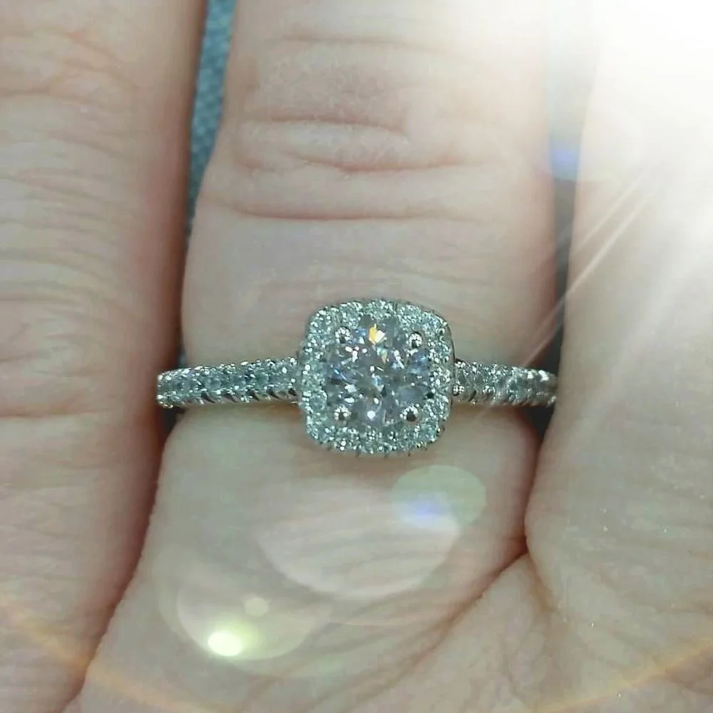 Halo Engagement Ring
