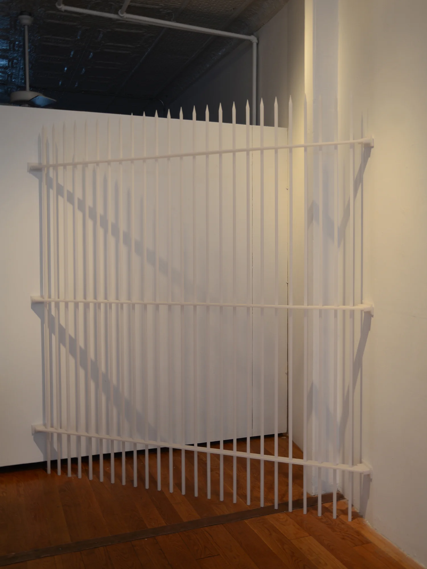 Don't Make Me Hurt You... 2013 Tracing paper, double sided tape, monofilament line 240 x 222 x 6 cm