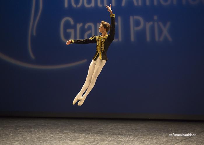 Gabriel Rajah at the Youth America Grand Prix Semi-Final in Paris.