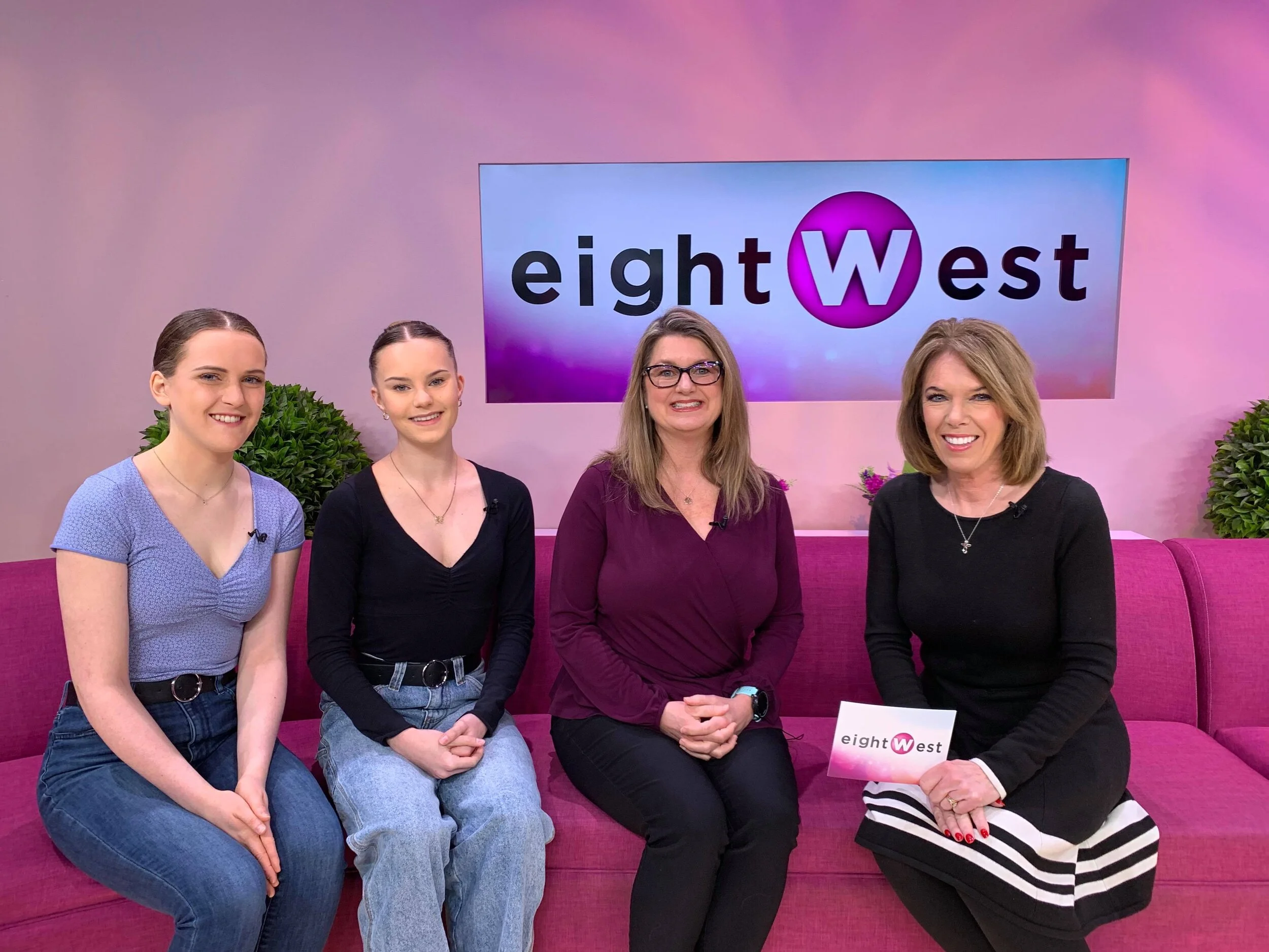 MBA Students and President on EightWest Television Show