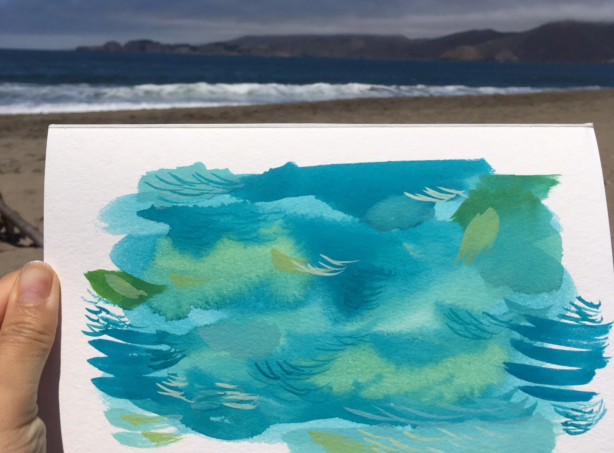 I paint on cold press watercolor paper or illustration board - which again, are made from nature. My palette is an old white porcelain plate and my favorite tool is of course the brush. A good brush can lead you down endless new roads of exploration. Some insight into my process and the items that I use to create endless worlds, or at the very least, my world. 