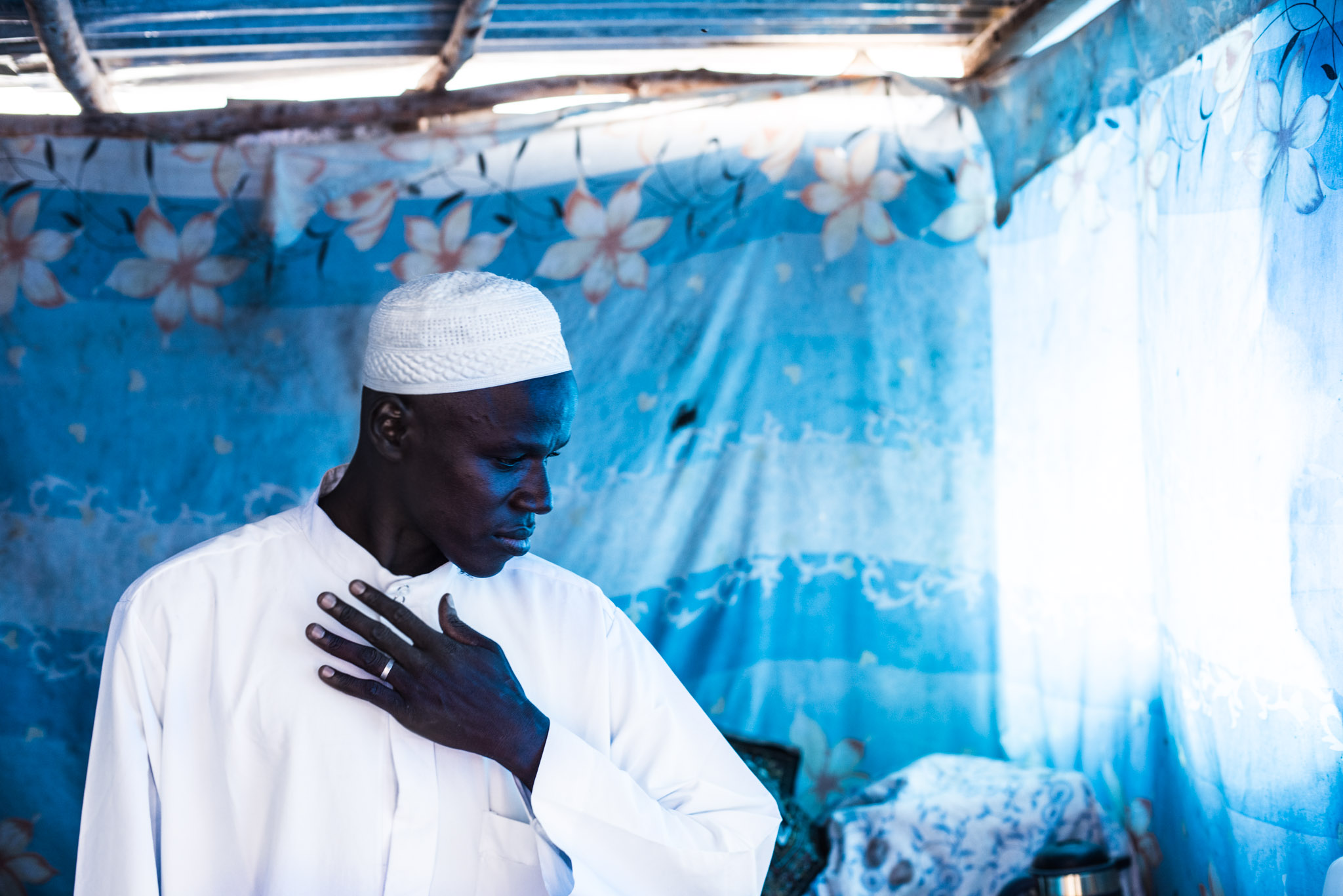 A brief moment inside a man's home in Dakar, Senegal. Love Volunteer project 2015.