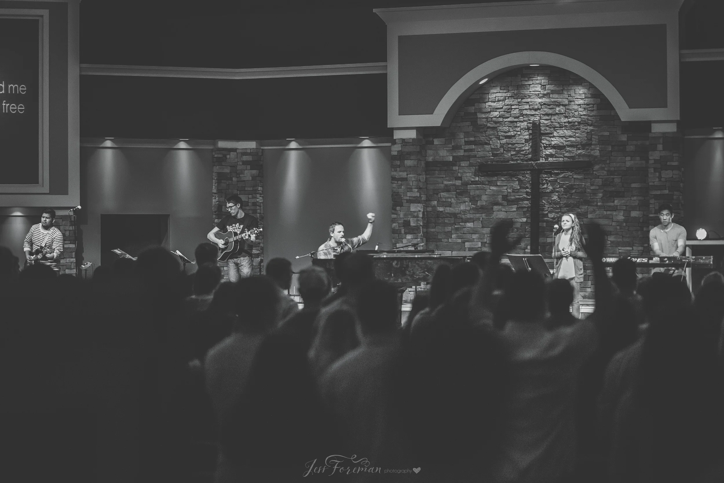Leading worship at Declaration Church in College Station, TX