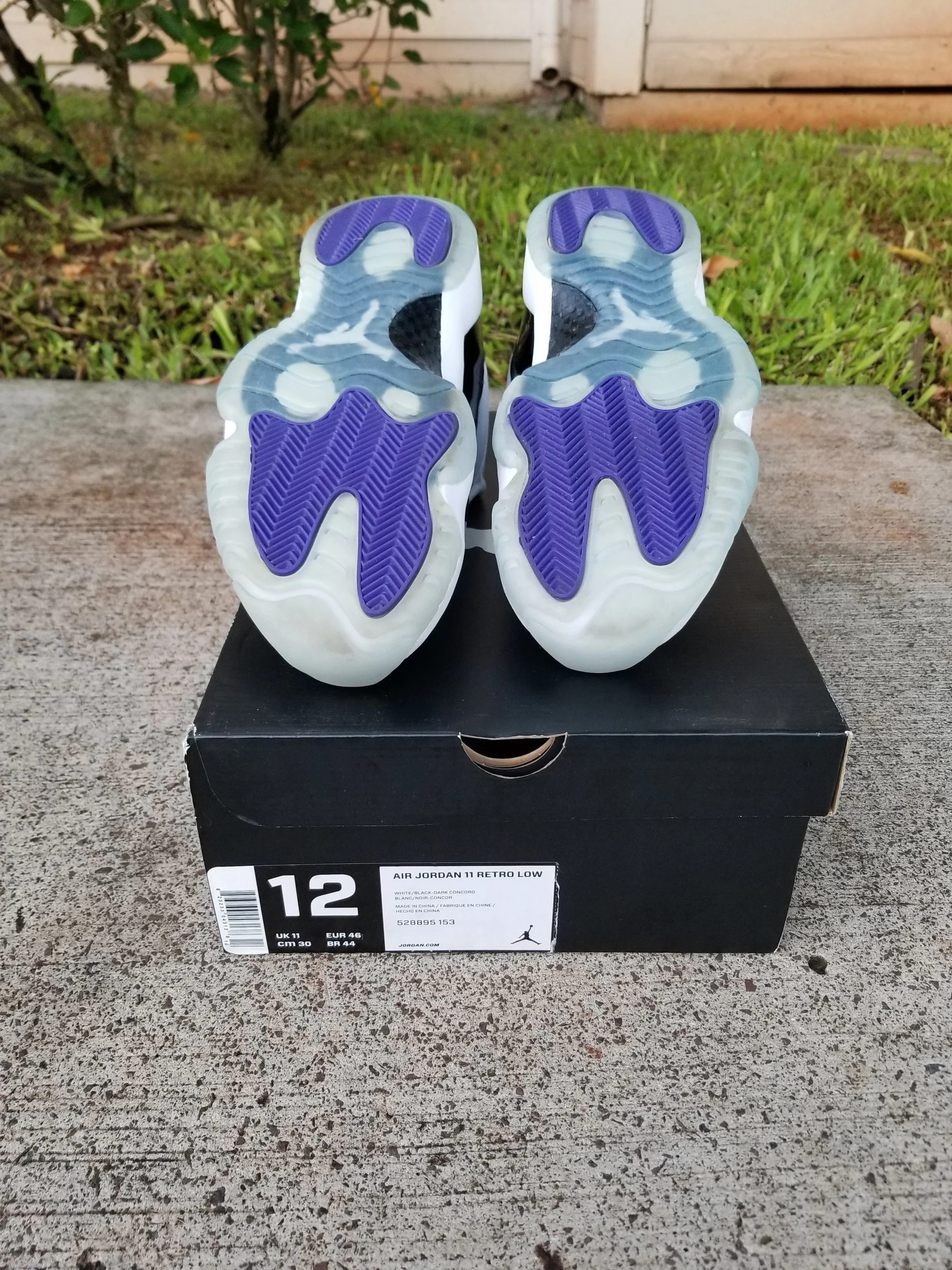 Jordan 11 Retro Low (Concord) Size 12 