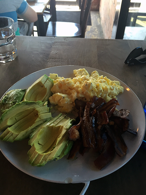 The hubs ordered a customized breakfast at Blacksmith last weekend. He asked for a few avocado slices so clearly they do not skimp.