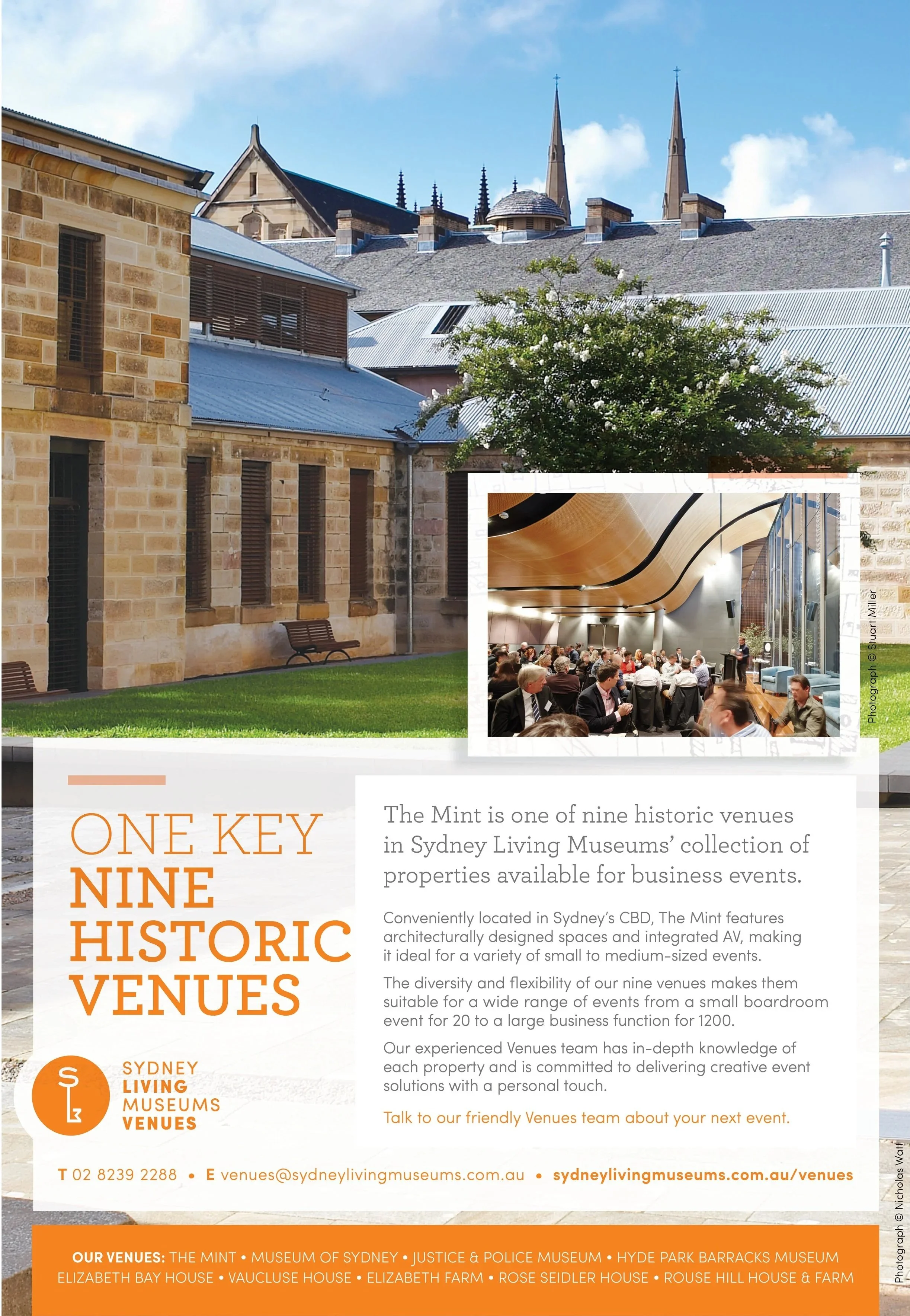 SYDNEY LIVING MUSEUMS VENUE CAMPAIGN