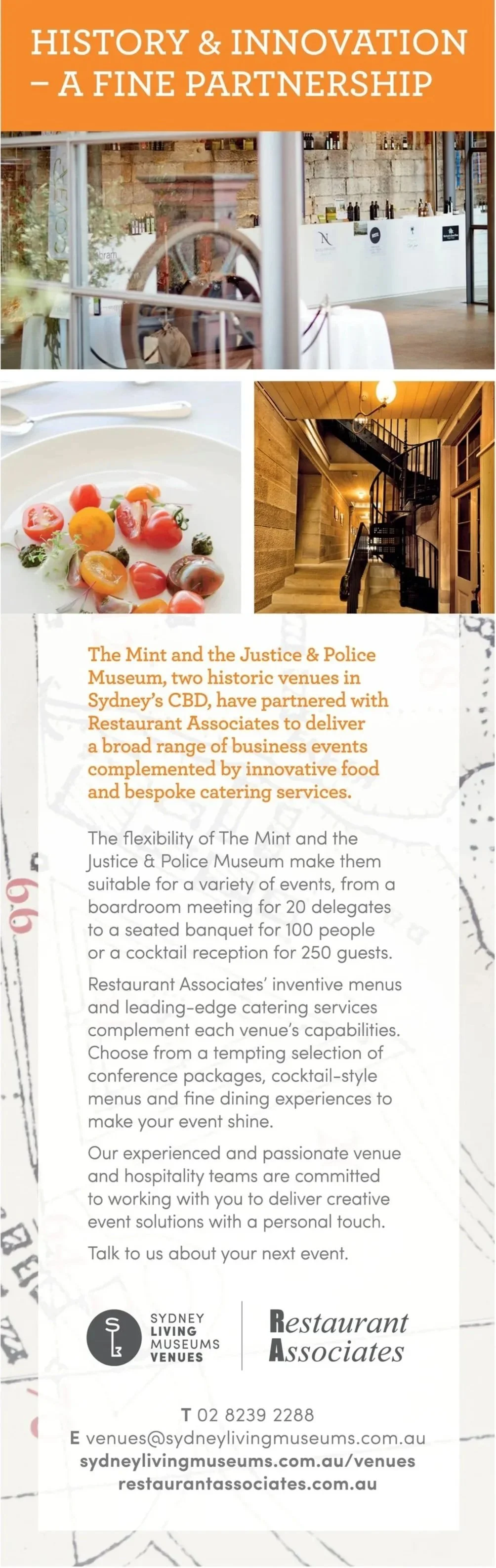 SYDNEY LIVING MUSEUMS VENUE CAMPAIGN