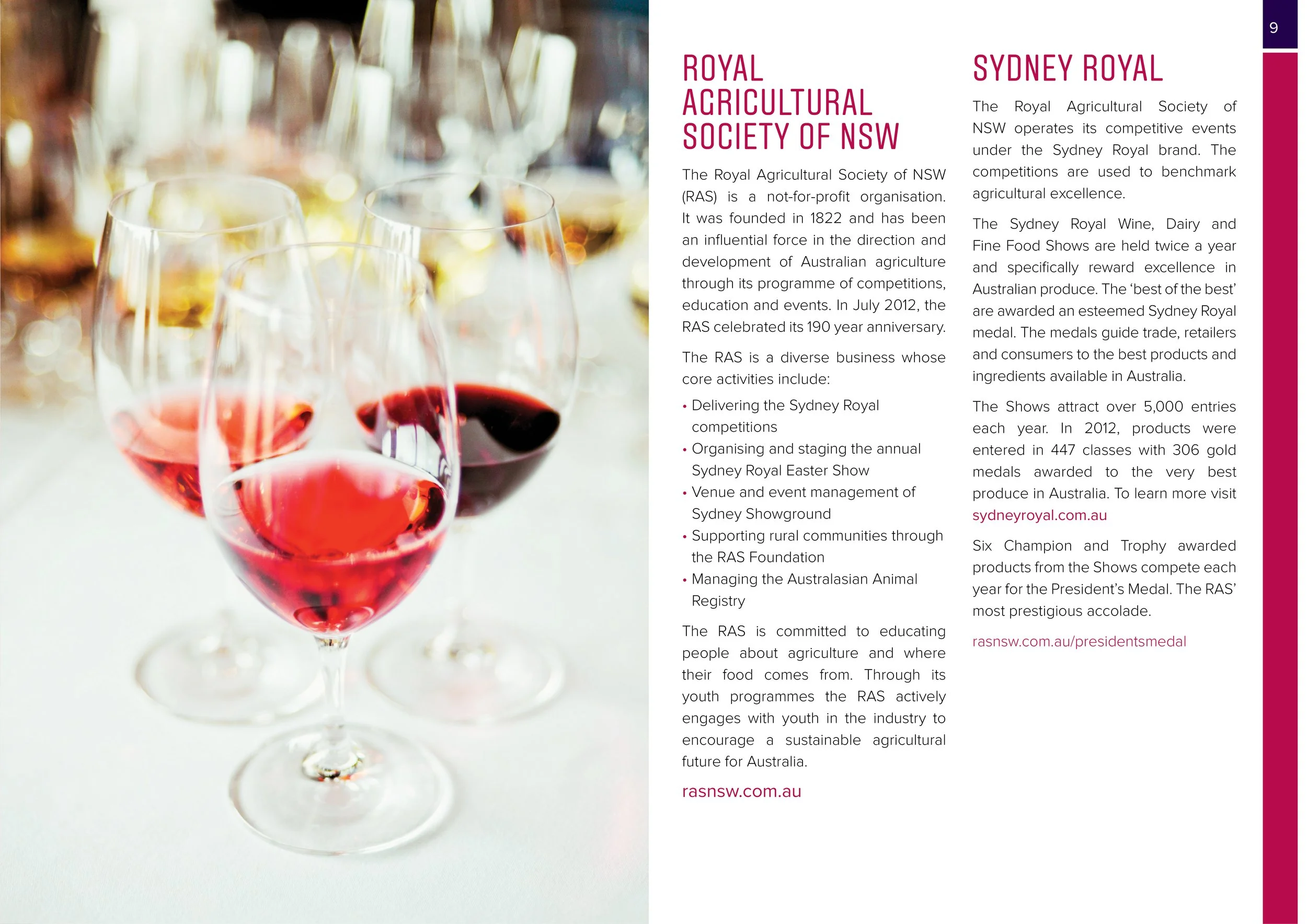 SYDNEY ROYAL WINE SHOW 