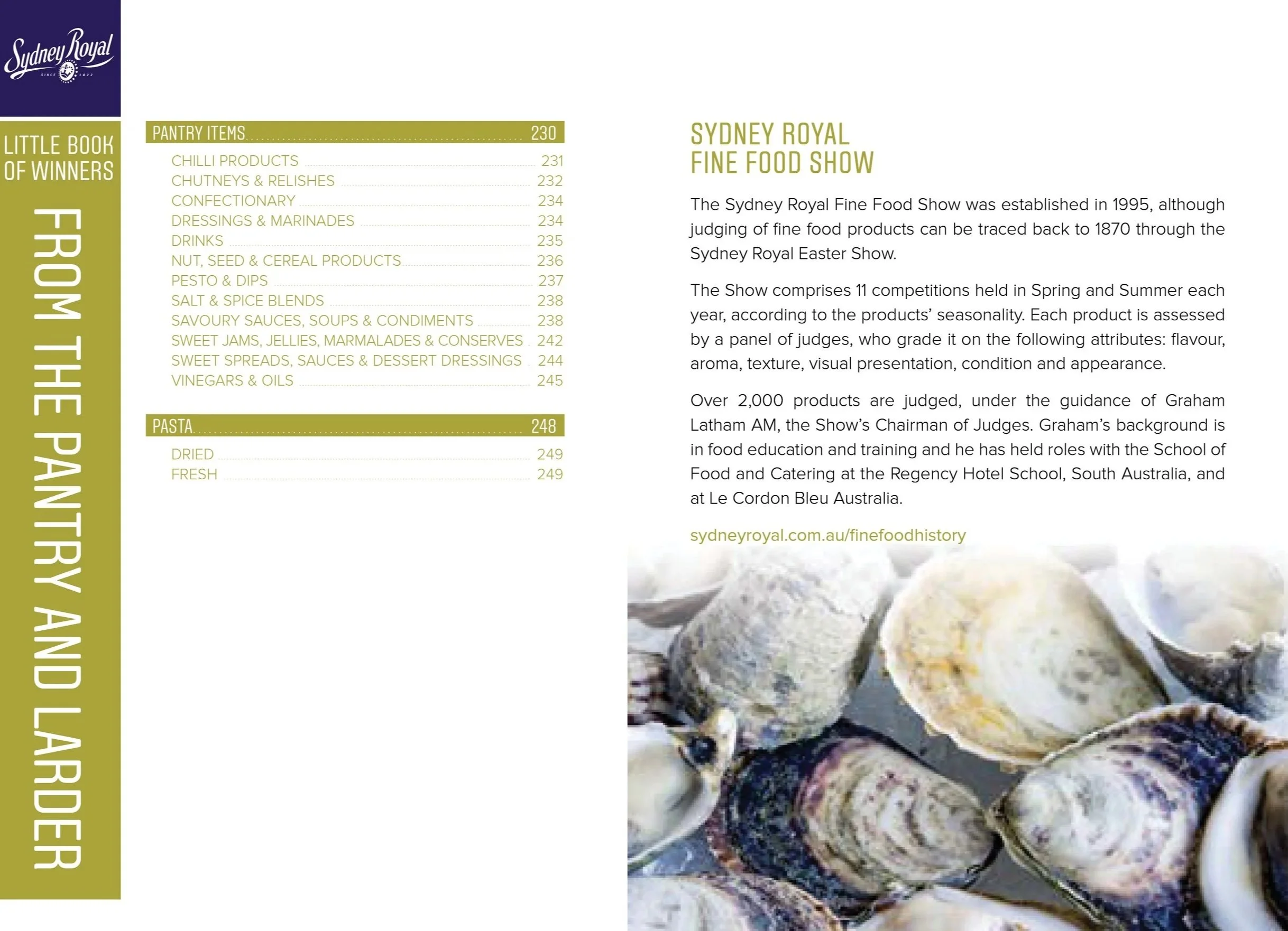 SYDNEY ROYAL WINE, DAIRY &amp; FINE FOOD SHOWS
