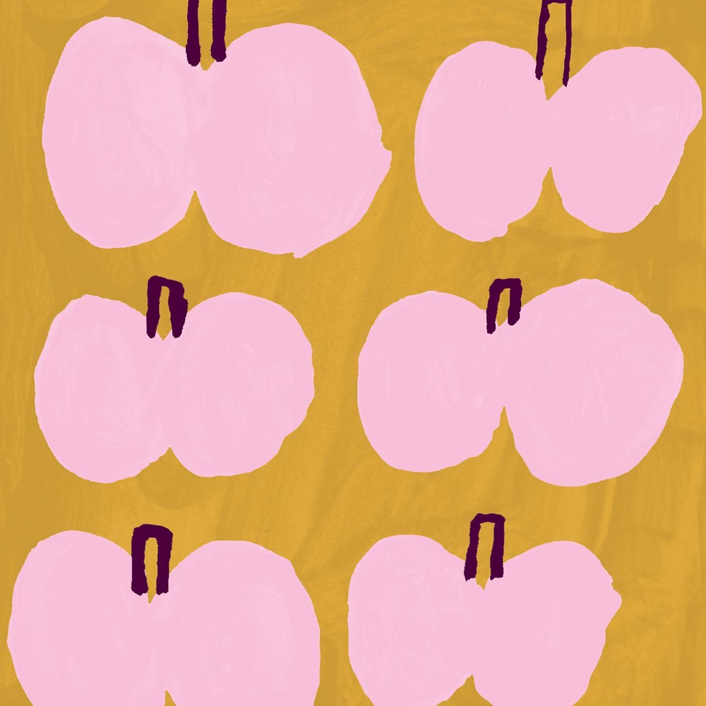 Hmm&hellip; apples or butts?? (●･̆⍛･̆●)
.
.
.
#illustration #design #apples #painting #print #shop #artprint