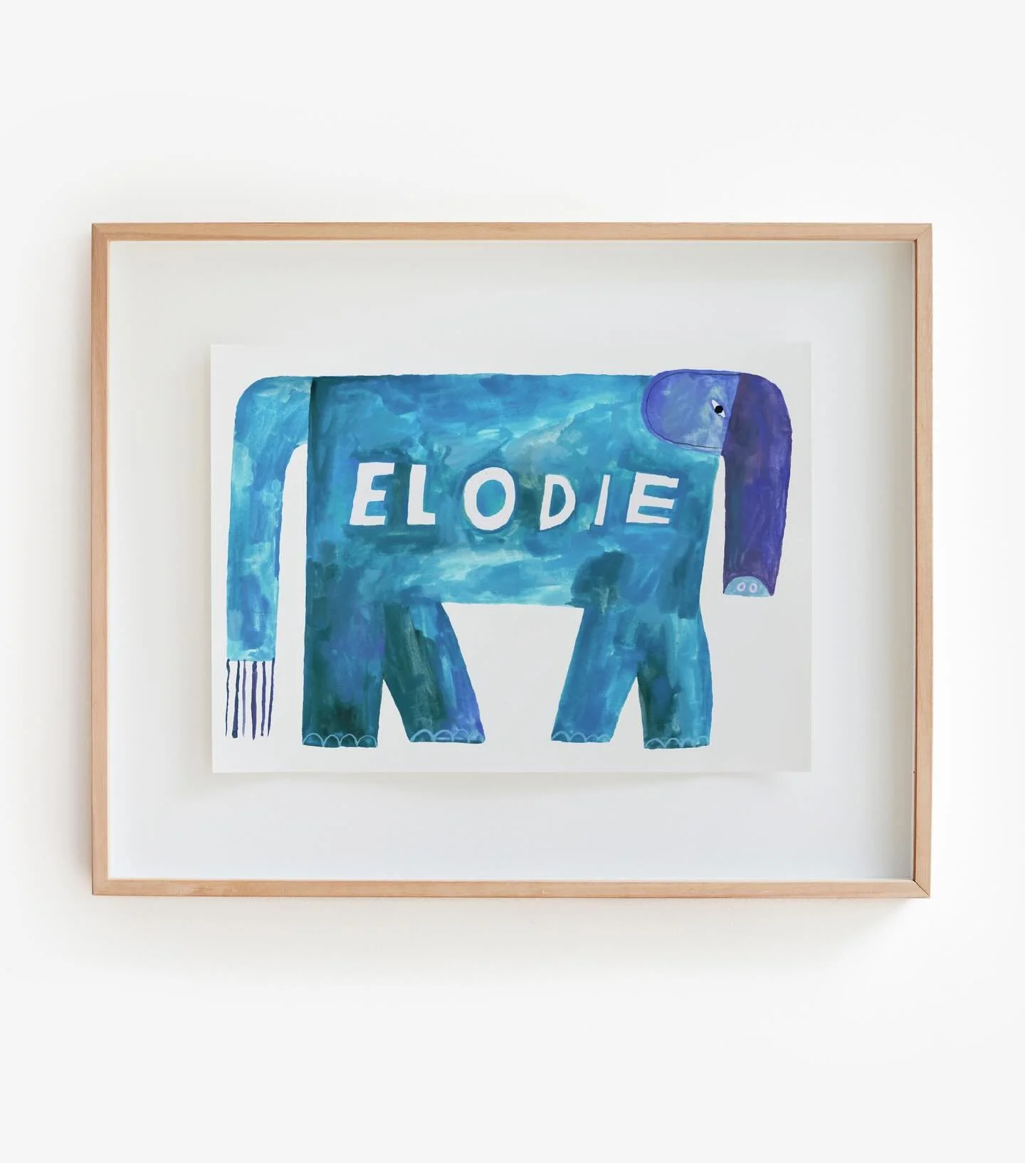 A recent painting I made for a very special new person! Welcome to the world Elodie 💕
.
.
.
#painting #illustration #elephant #illustrator  #design #baby