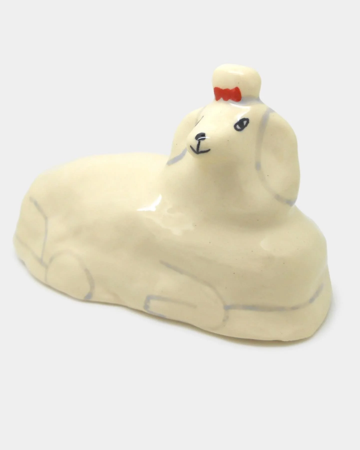 Throwback Wednesday to a poodle with quiet dignity. 
.
.
.
#pottery #ceramics #handmade #poodle #design