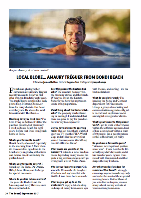 Amaury Treguer Interview with The Beast Magazine
