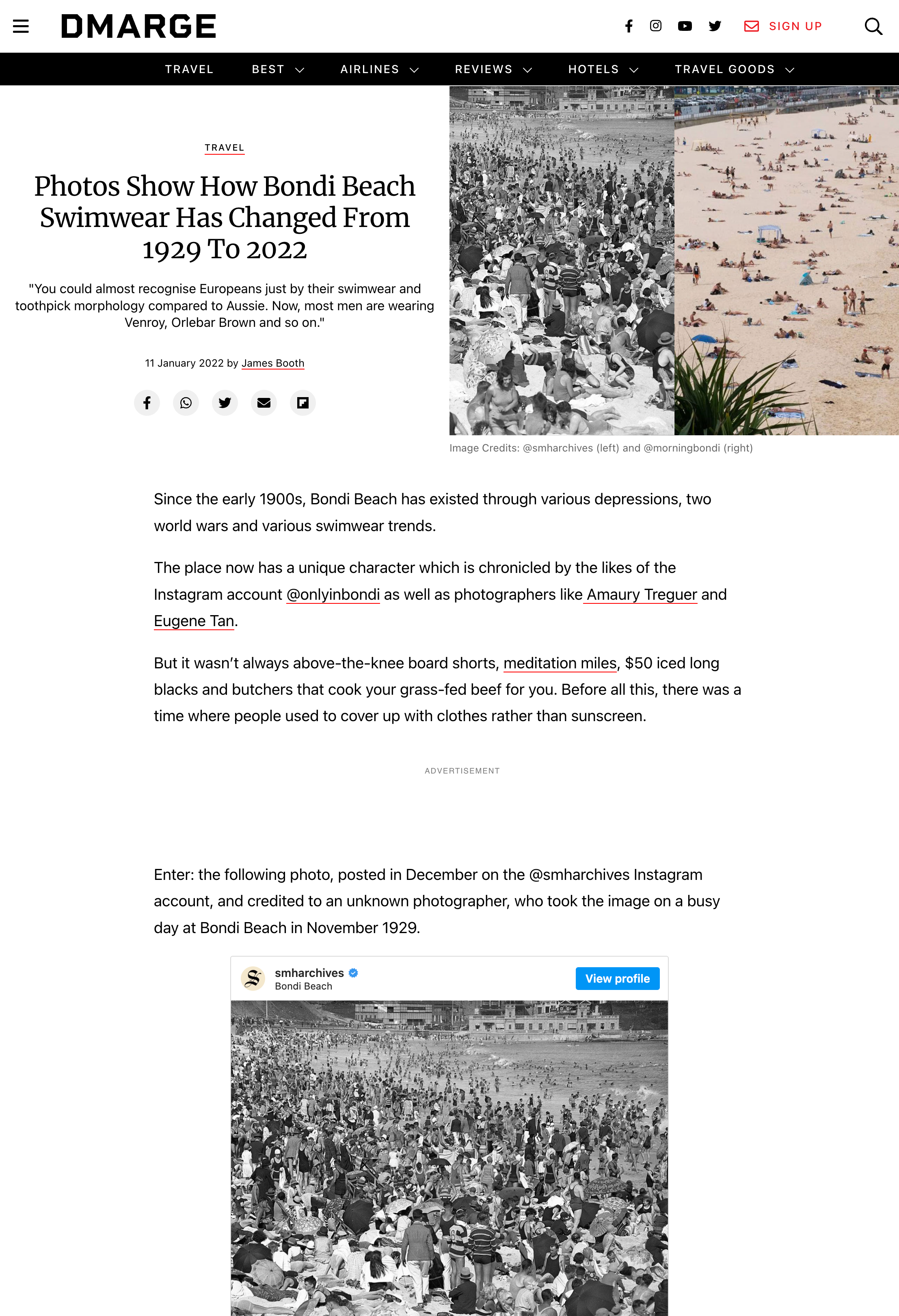 Photos Show How Bondi Beach Swimwear Has Changed From 1929 To 2022