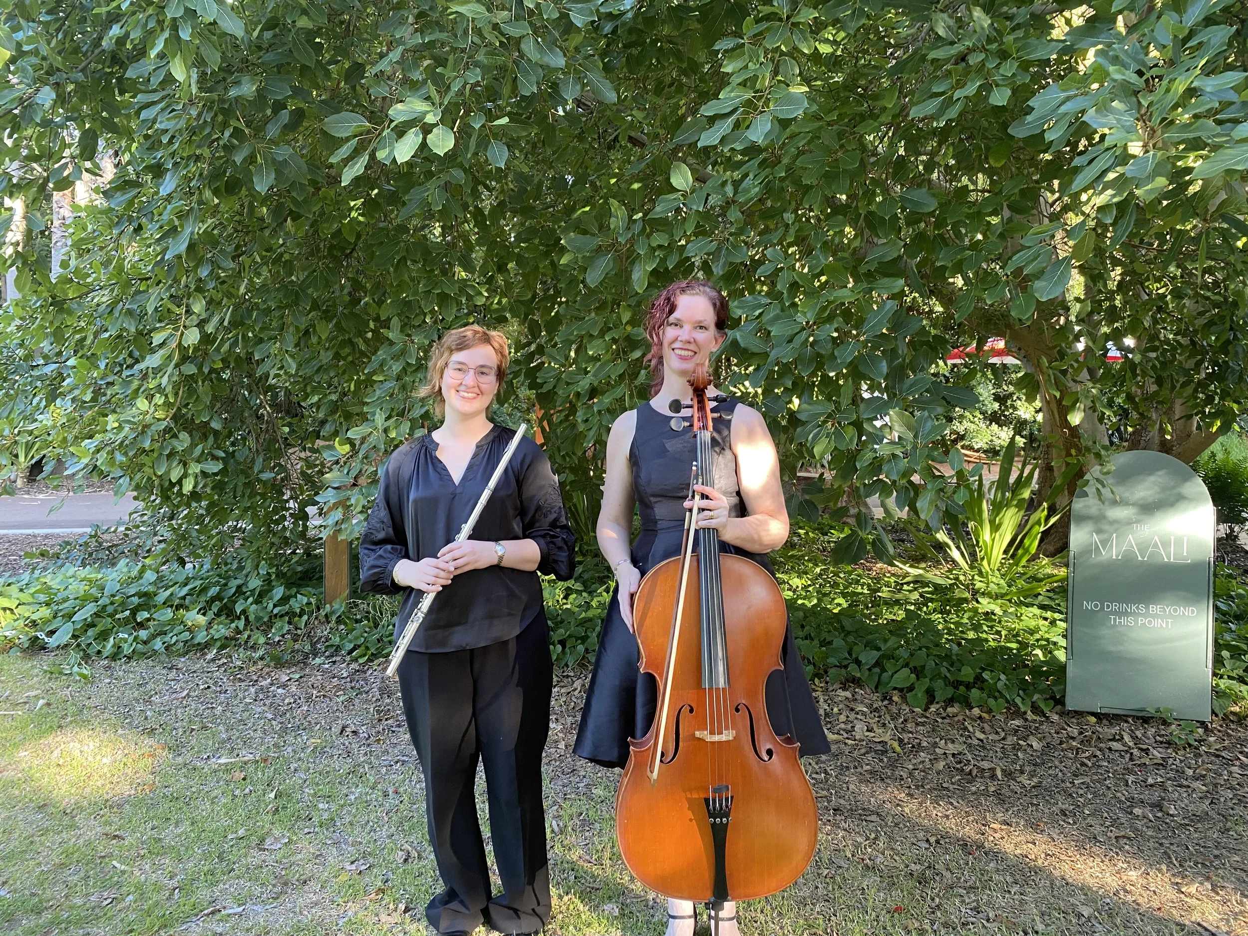flute cello perth zoo wedding reception