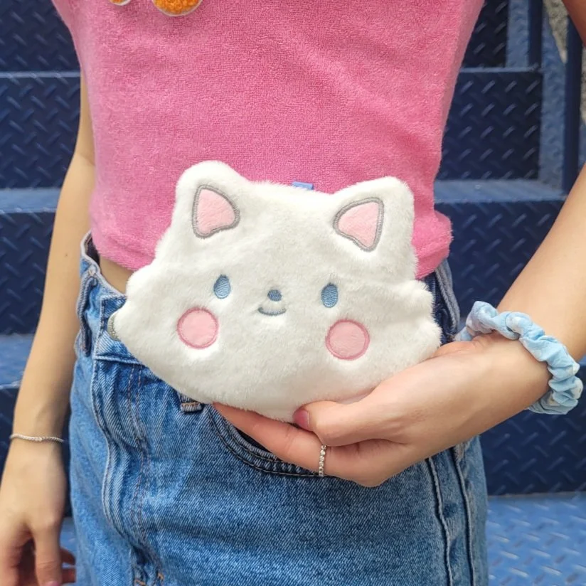 Cotton - Mini Plush Pouch